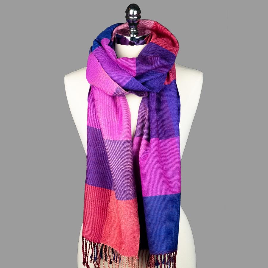 silk and wool blend scarf