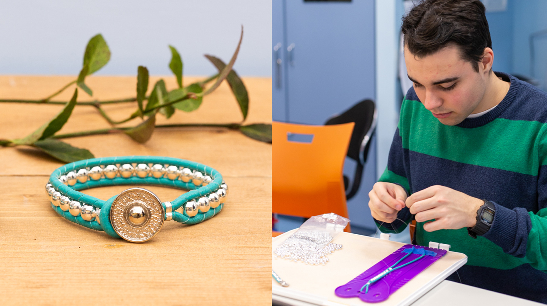 collage of Mother’s Day Gifts and artisan at work