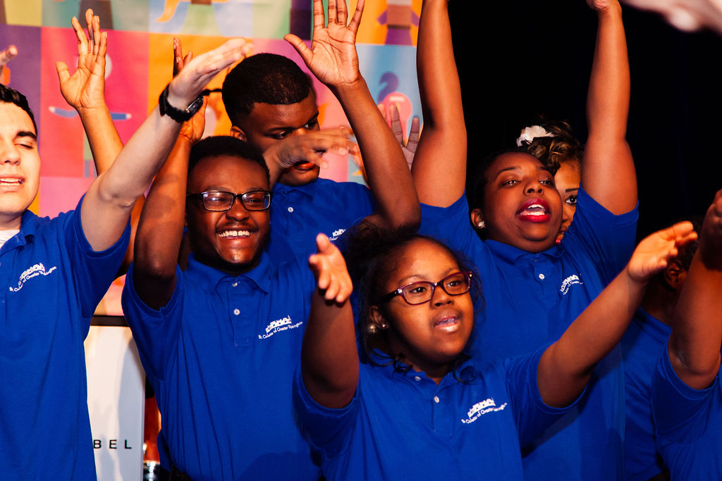 St. Coletta student choir performing in 2019 benefit gala