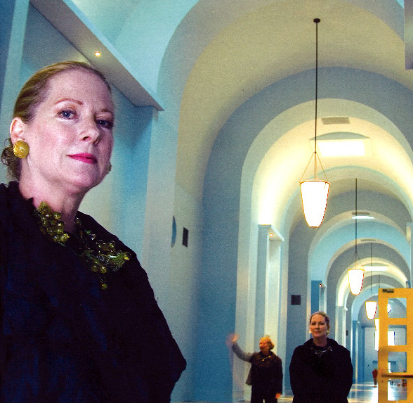 Sharon at the school village green hallway