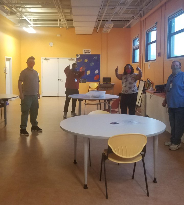 Adult program participant posing for camera