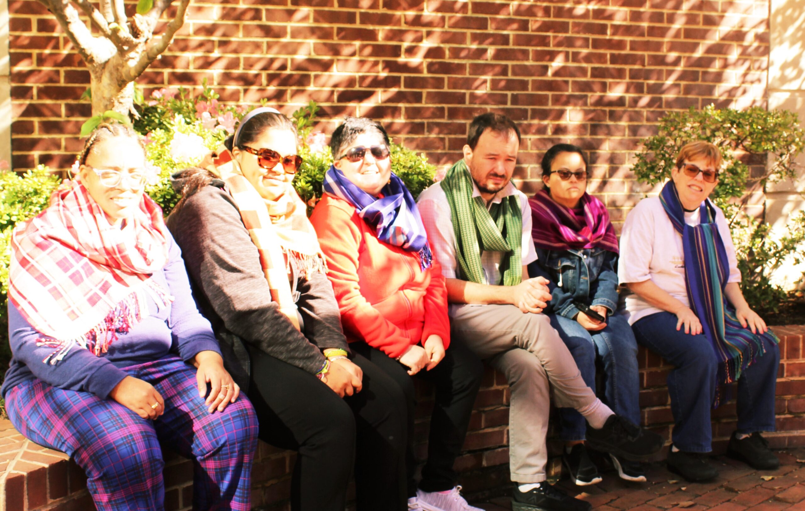 Adult program participants in the studio